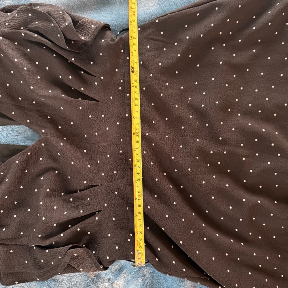 FAVLUX Black Mini Dress with Polka Dots - Picture 5 of 5
